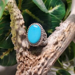 Barse Sterling Silver & Turquoise Ring Size 7.75